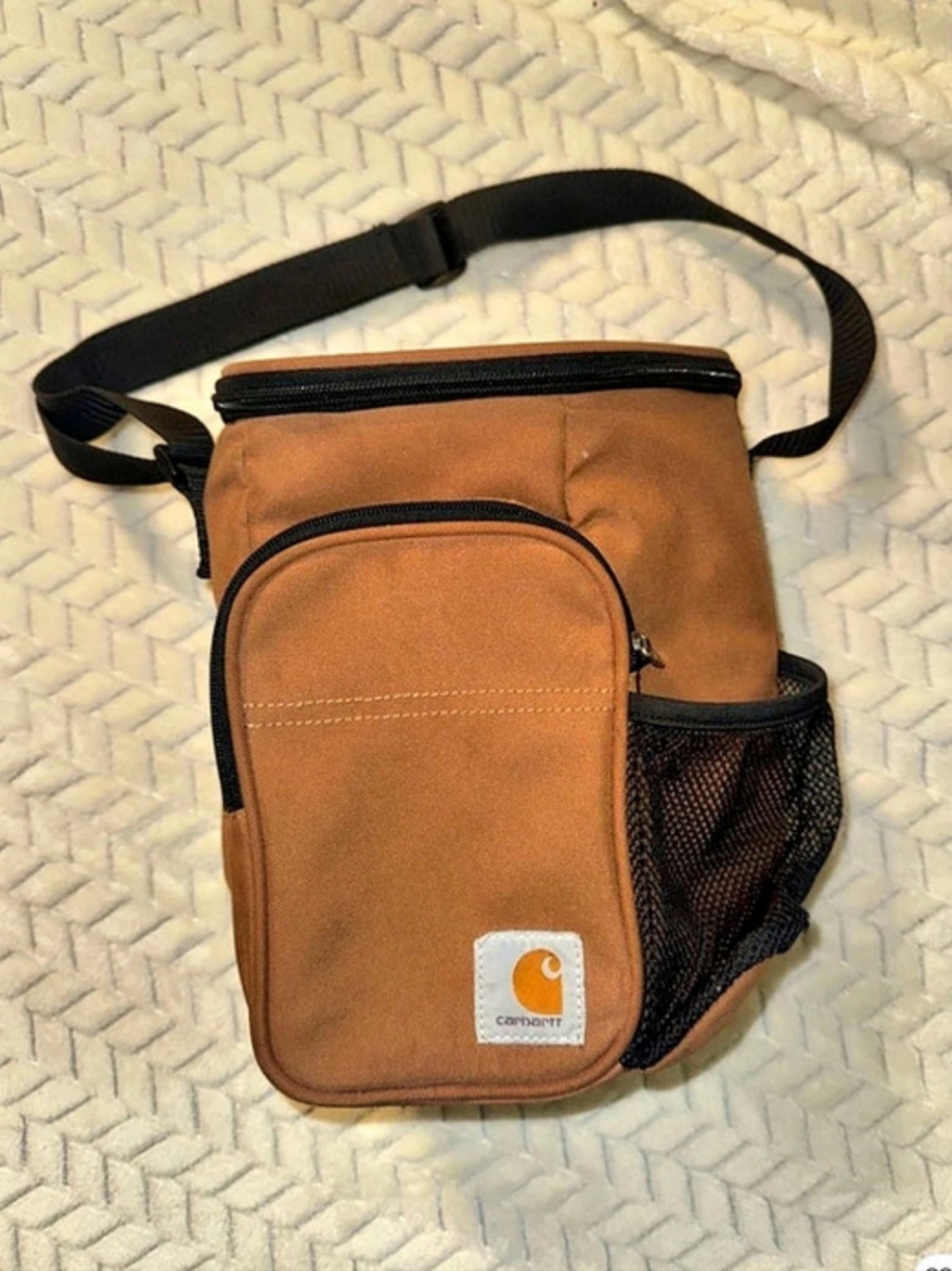 Carhartt Deluxe Dual Compartment Insulated Lunch Cooler Brown & Black
